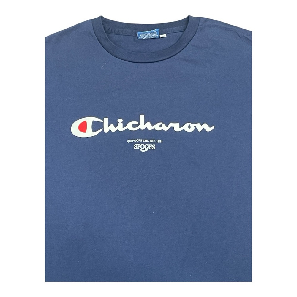Men’s Navy Filipino Chicharron Tee size: XL ( fits like a large ) * LIKE NEW * - Picture 4 of 7